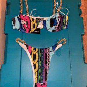 Fashion Nova Three-piece swimsuit- NEVER WORN BEFORE.
